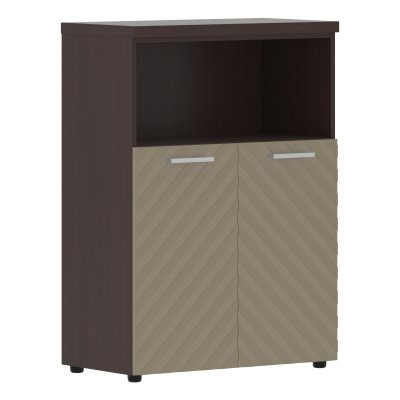 Шкаф с глухими малыми дверьми и топом TLMC 85.3 Капучино/Венге Магия Z 856х450х1203 TORR LUX