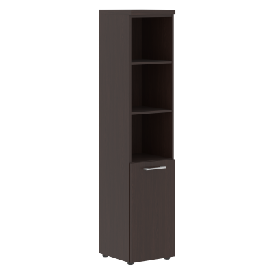 Шкаф колонка (L) с глухой малой дверью и топом THC 42.5(L) венге-магия Z 432х450х1968 TORR-Z