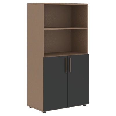 Шкаф средний широкий VMCS 80.5 Яшма черный/Кобра 800х430х1517 VELION