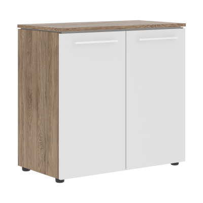 Шкаф с глухими малыми дверьми MLC 85.1 Белый/Кария Пальмира 854х423х821 MORRIS TREND