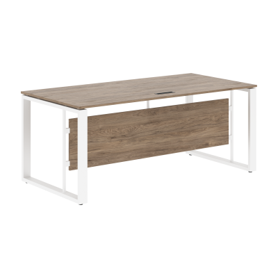 Стол руководителя EST 189 Кария Пальмира/Белый 1800х900х750 ENIO