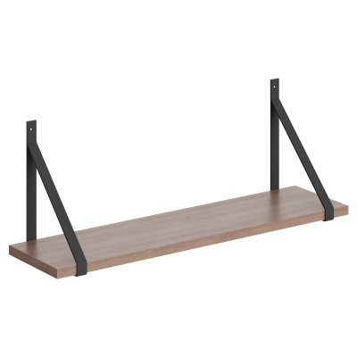 Полка с полкодержателями SH1-GINO Ясень Шимо 830х210х300 COFFEE