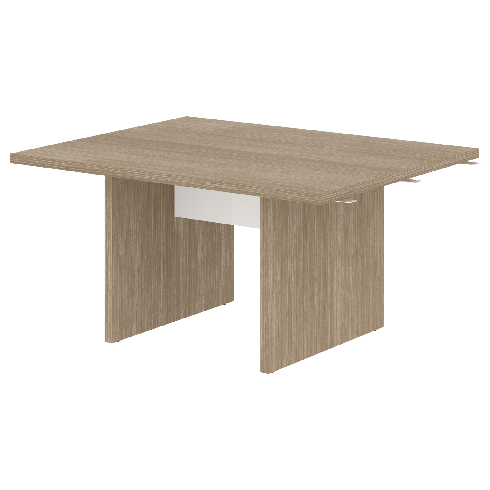 Стол переговорный 1500 составной СП-064-25-20 Дуб Натуральный/Белый глянец 1500х1200х750 KANON