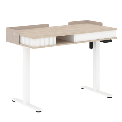 Стол письменный с подъемным механизмом HT503 Дуб Светлый/Белый 1200х600х780-1180  XTEN-UP