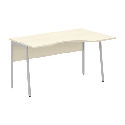 Стол прямой СА-2P(R) Клен*/Алюминий 1400х900х755 IMAGO PLUS