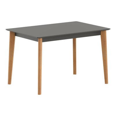 Стол прямой LYKKE TS-120 Антрацит/Бук 1200х800х750 LYKKE