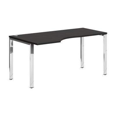 Стол эргономичный XGCET 169(L).1 Дуб Юкон Модерн/Нержавейка полированная 1600х900х750 XTEN GLOSS