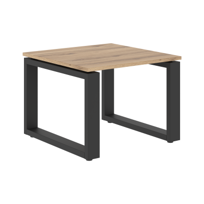 Стол журнальный ECT 6060 Дуб Денвер светлый/Антрацит 600х600х450 ENIO