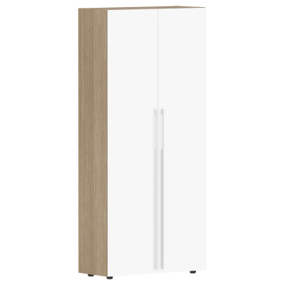 Гардероб СП-064-25-13 Белый глянец/Дуб Натуральный 900х450х2010 KANON