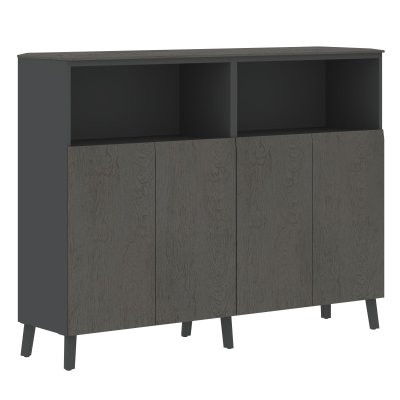 Греденция JMGR 1745 Орех Мокко/Антрацит 1706х452х1305 JAY