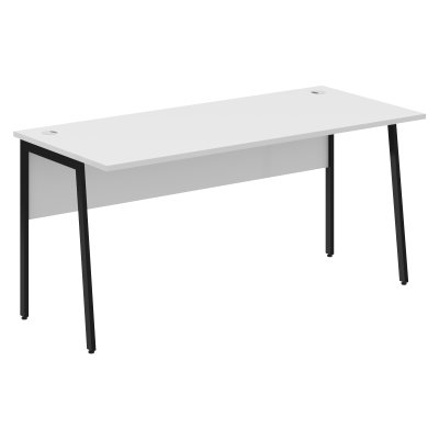 Стол прямой СП-4P Белый/Черный 1600х720х755 IMAGO PLUS