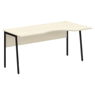 Стол прямой СА-1P(R) Клен*/Черный 1600х900х755 IMAGO PLUS