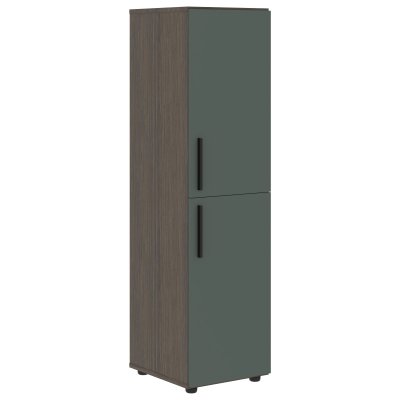 Шкаф средний узкий VMCS 40.4 Нефрит/Дуб Сильвер 400х430х1517 VELION