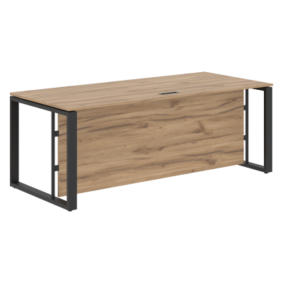 Стол руководителя EST 209H Дуб Денвер светлый/Антрацит 2000х900х750 ENIO