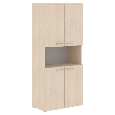 Шкаф с 2-мя комплектами глухих малых дверей и топом XHC 85.4 Бук Тиара 856х432х1955 XTEN