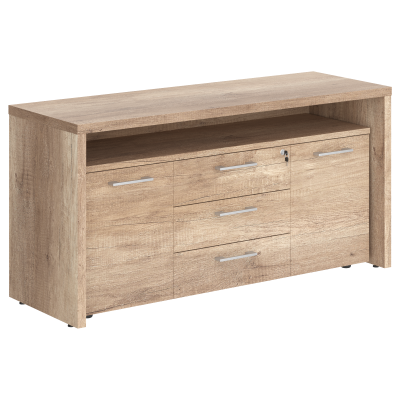 Тумба с фригобаром TTF-3D.1A Дуб Каньон Z 1640х550х800 TORR-Z