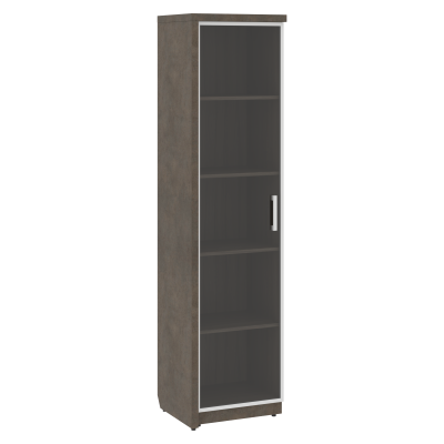 Шкаф СФ-534581 Бетон чикаго тем F187 ST9/Дрифтвуд H3090 ST22/Графит\Черный 537х454,5х2083 WOOD&STONE