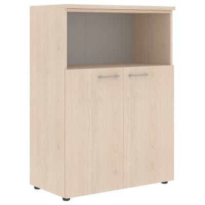 Шкаф с глухими малыми дверьми и топом XMC 85.3 Бук Тиара 856х432х1190 XTEN