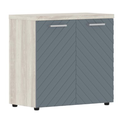 Шкаф с глухими малыми дверьми и топом TLLC 85.1 Серо-голубой/Сосна Эдмонт Z 856х450х833 TORR LUX