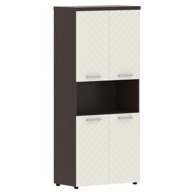 Шкаф с комплектами малых дверей и топом TLHC 85.4 Латте/Венге Магия Z 856х450х1968 TORR LUX