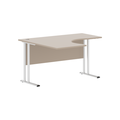 Стол эргономичный СА-3M(L) Мокачино/серебро 1400х1200х755 Imago M