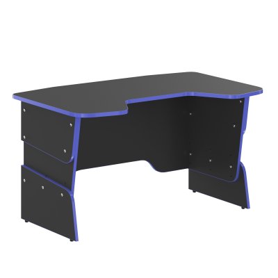 Стол компьютерный игровой STG 1385 Антрацит/Дельфт (Синий)  1360х850х681/745/809 SKILLL