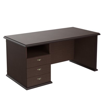 Стол руководителя однотумбовый RDT 168.A(L) Венге Магия 1600х800х750 RAUT