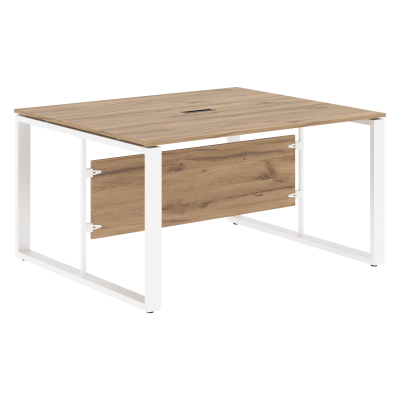 Стол для заседаний ECT 1412 Дуб Денвер светлый/Белый 1400х1200х750 ENIO