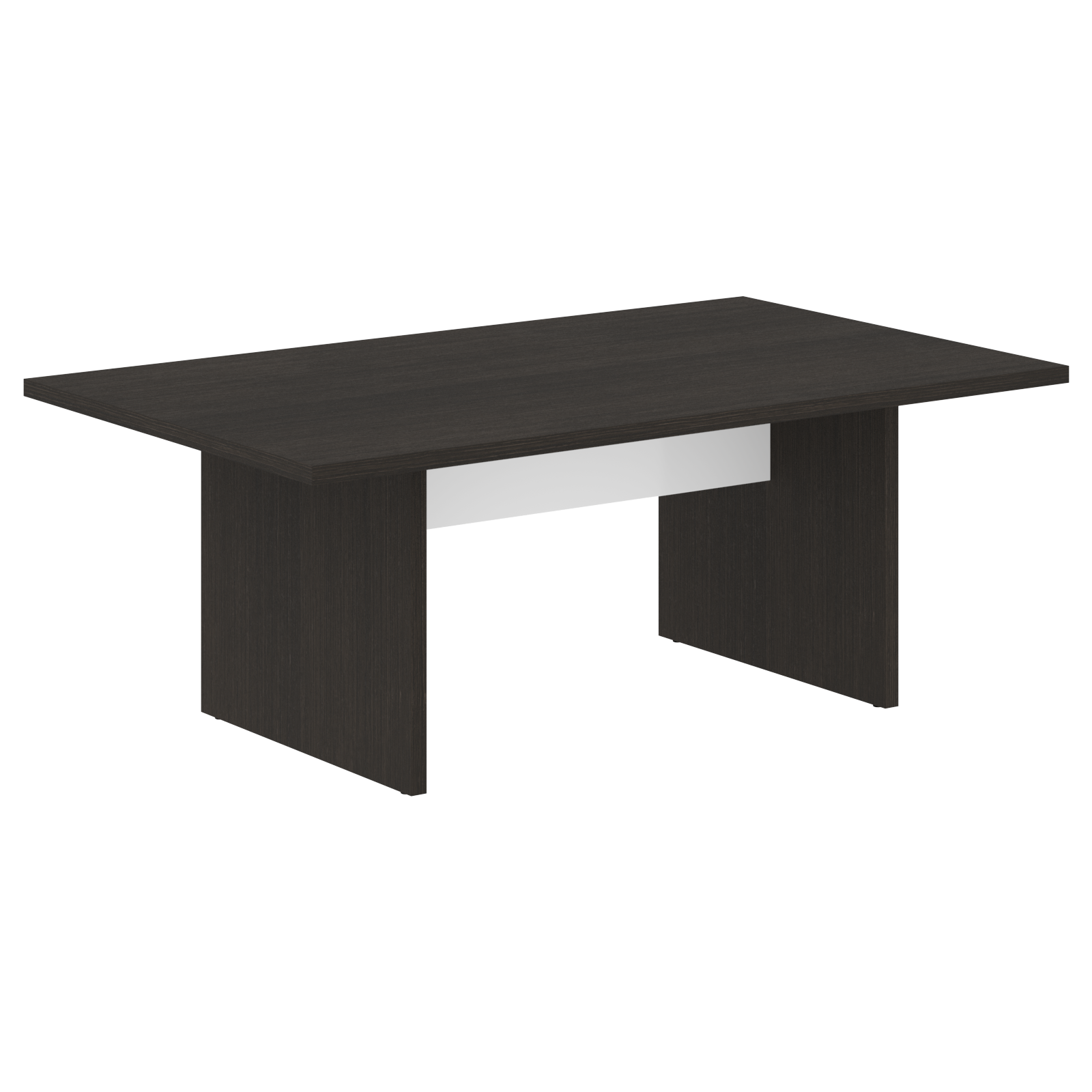 Стол переговорный 2000 СП-064-25-19 Дуб Мореный/Белый глянец 2000х1200х750 KANON