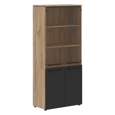 Шкаф комбинированный MHC 85.2 Антрацит/Дуб Денвер светлый 854х423х1956 MORRIS TREND