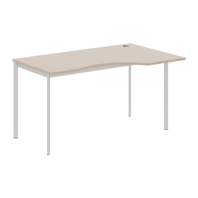Стол эргономичный СА-2S(R) Мокачино/Алюминий 1400х900х755 IMAGO-S