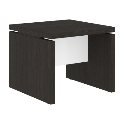 Стол журнальный СП-064-25-11 Дуб Мореный/Белый глянец 600х600х500 KANON