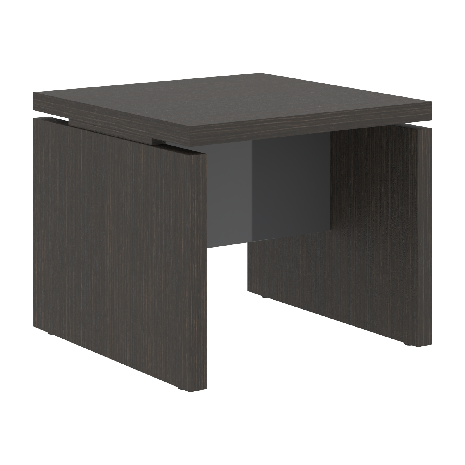 Стол журнальный СП-064-25-11 Дуб Мореный/Серый глянец 600х600х500 KANON