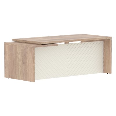 Стол руководителя TLCT 209(R) Дуб Каньон Z/Латте 2000х900х750 TORR LUX