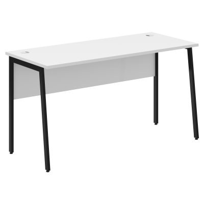 Стол прямой СП-3.1P Белый/Черный 1400х608х755 IMAGO PLUS