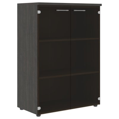 Шкаф со стеклянными дверьми и топом XMC 85.2 Дуб Юкон Модерн 856х432х1190 XTEN