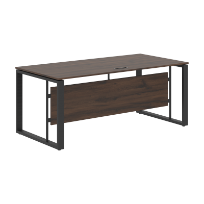 Стол руководителя EST 189 Дуб Денвер темный/Антрацит 1800х900х750 ENIO