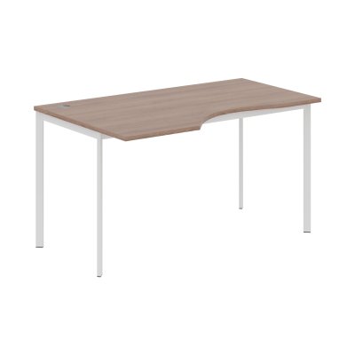 Стол эргономичный СА-2S(L) Ясень Шимо/Белый 1400х900х755. IMAGO-S