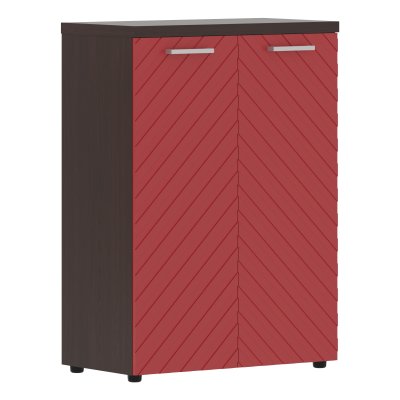 Шкаф с глухими средними дверьми и топом TLMC 85.1 Красный/Венге Магия Z 856х450х1203 TORR LUX