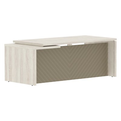 Стол руководителя TLCT 209(R) Сосна Эдмонт Z/Капучино 2000х900х750 TORR LUX