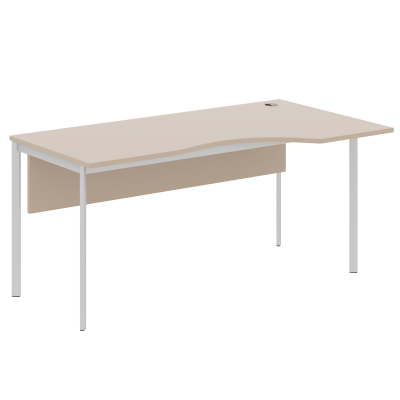 Стол эргономичный СА-1SD(R) Мокачино/Алюминий 1600х900х755 IMAGO-S