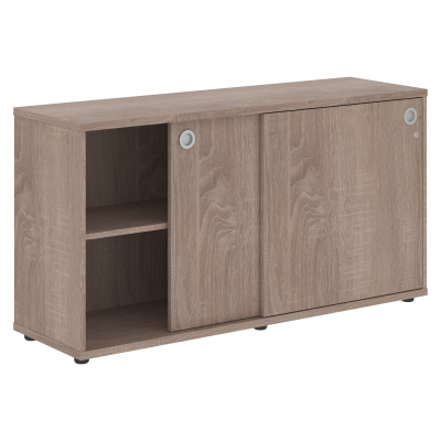 Шкаф низкий со слайд дверьми XLC 1443 Дуб Сонома 1406х430х750 XTEN