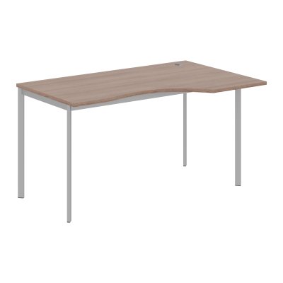 Стол эргономичный СА-2S(R) Ясень Шимо/Алюминий 1400х900х755. IMAGO-S