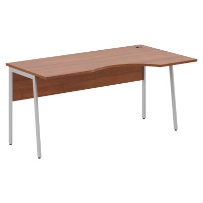 Стол прямой СА-1P(R) Орех Французский/Алюминий 1600х900х755 IMAGO PLUS