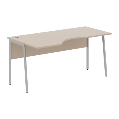 Стол прямой СА-1P(L) Мокачино/Алюминий 1400х900х755 IMAGO PLUS