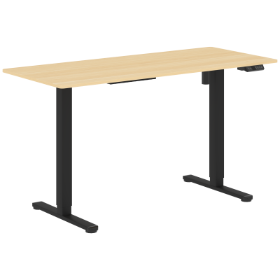 Стол письменный AT-003.1 Дуб Светлый/Черный 1400х600х720-1180 XTEN-UP