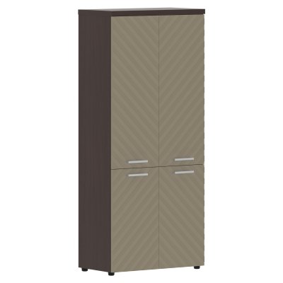 Шкаф со средними и малыми дверьми TLHC 85.3 Капучино/Венге Магия Z 856х450х1968 TORR LUX