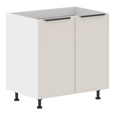 Шкаф напольный под мойку MOP 8082M.1PR Кашемир/Белый 800х560х820 PARMA