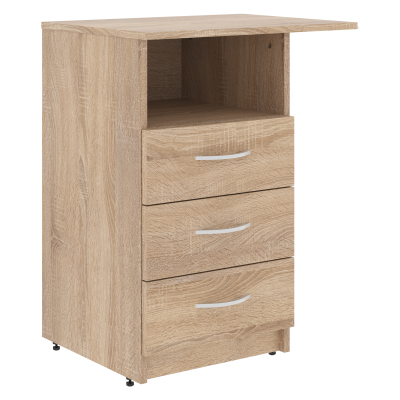 Тумба приставная SC-3D.2A Дуб Сонома светлый 600х450х760 SIMPLE