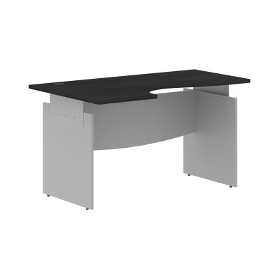 Стол письменный эргономичный OCET 149(L) Дуб Юкон Модерн/Металлик 1400х860х750 OFFIX NEW